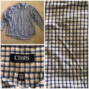 Chaps Plaid Long Sleeve Button Down Shirt XXL